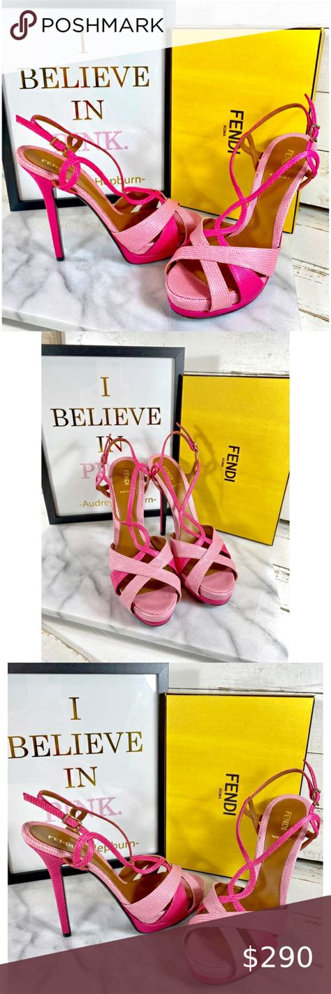 fendi pink sandals|fendi high heels sandals.